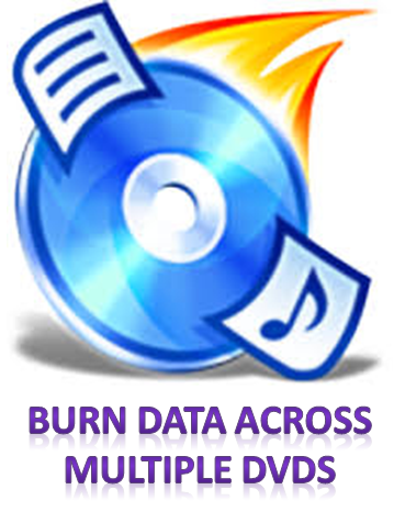 burn data across multiple dvds